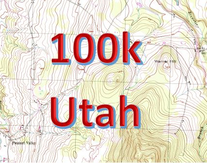 1:100,000 Utah Topographic Maps