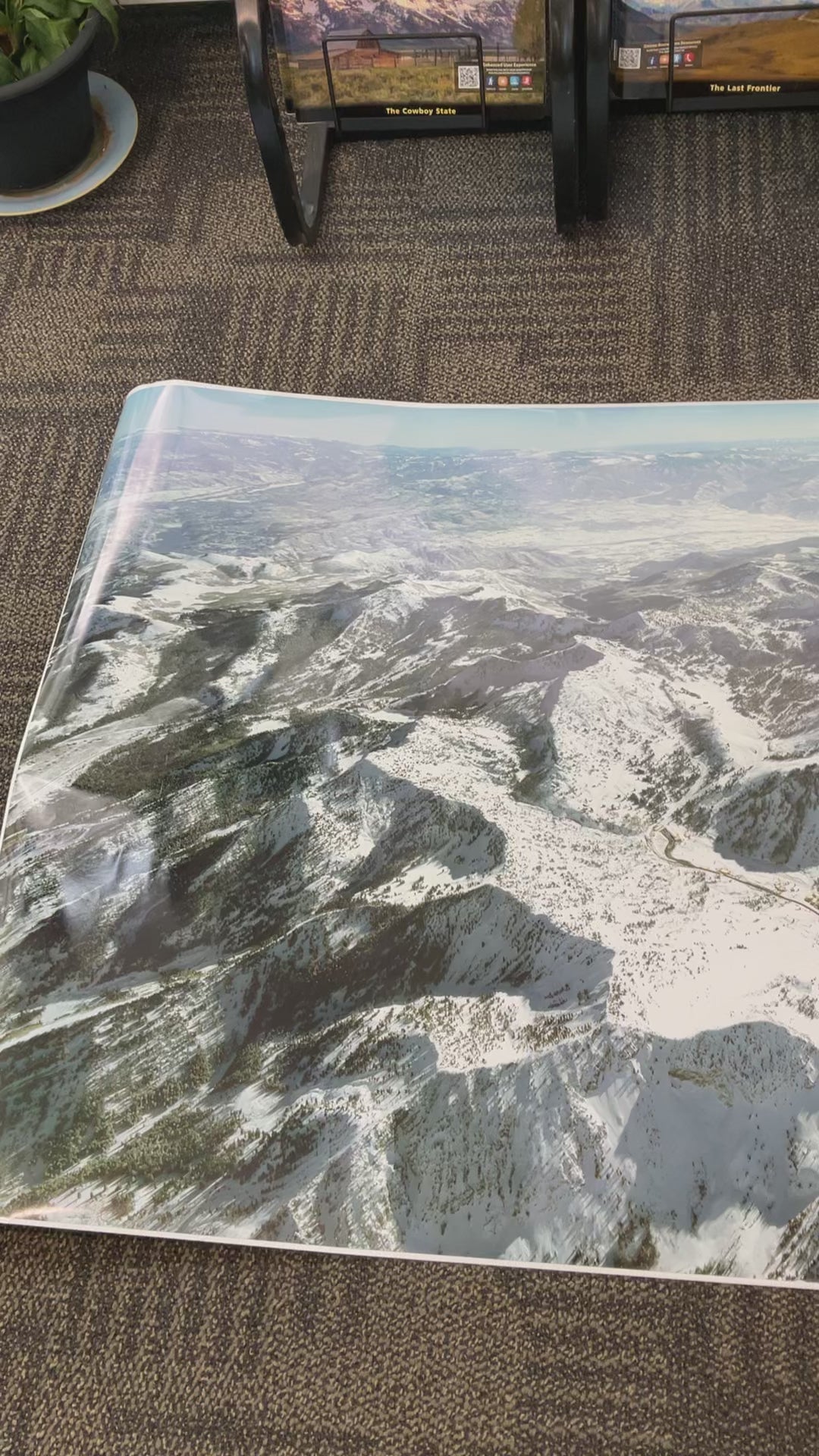 Salt Lake County Ski Areas Poster (54"x36")