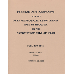 Utah Geological Association 11, Utah Geological Association-11, Utah Geological Association #11, UGA 11, UGA11, UGA #11, sandberg, charles, albert, charles albert, charles a., c. albert, charlie, charlie albert, charlie a., c.a., c. a., ca, sprinkel, doug