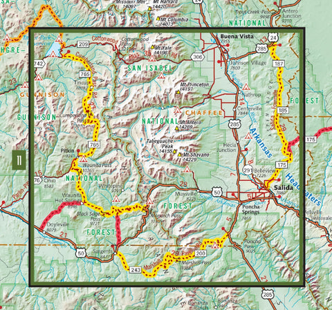 Butler Maps Adventure Series- Best Dirt Roads in Wyoming