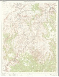 Canyonlands National Park & Vicinity Map, 1968
