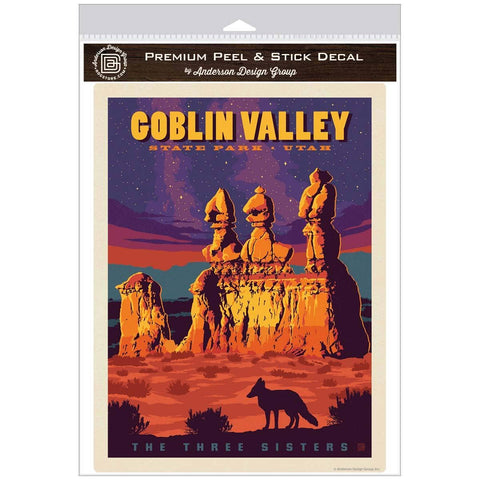 Goblin Valley State Park Utah Three Sisters Wall Decal