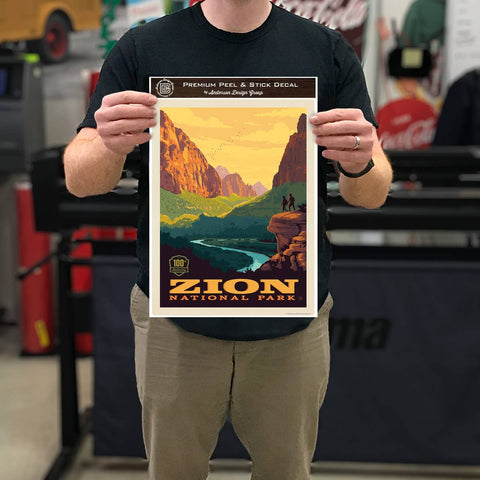 Zion National Park Utah 100th Anniversary Wall Decal