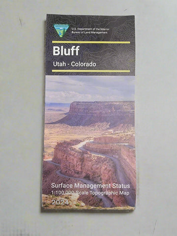 Bluff, Utah - 30x60 Minute BLM Surface Management Map