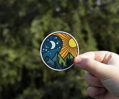 Yin Yang Wilderness - Vinyl Sticker