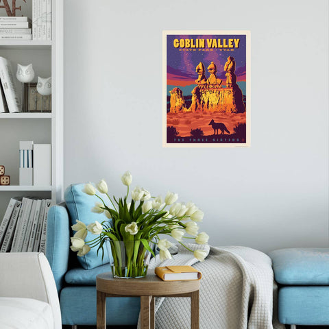 Goblin Valley State Park Utah Three Sisters Wall Decal