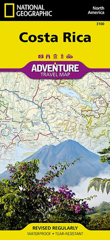 Costa Rica Adventure Travel Map (3100)