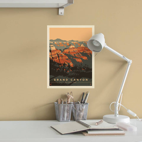 Grand Canyon Wall Decal - Vintage Style Artwork
