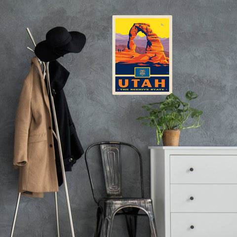 Utah Beehive State Delicate Arch Wall Decal