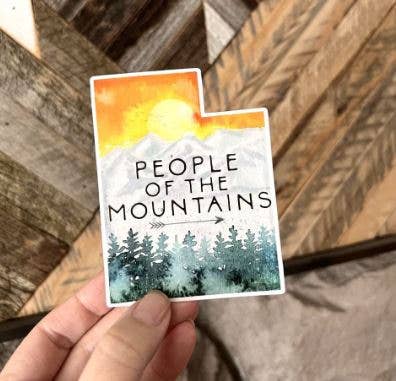 People of the Mountains Sticker - Utah