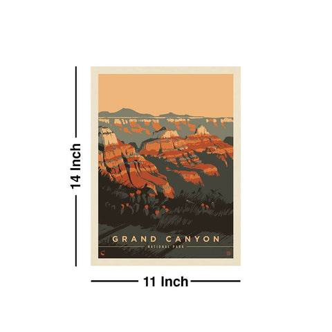 Grand Canyon Wall Decal - Vintage Style Artwork