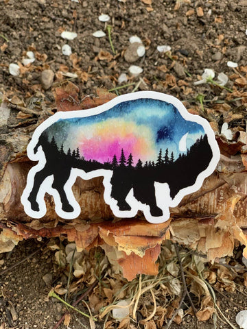 Bison Sticker