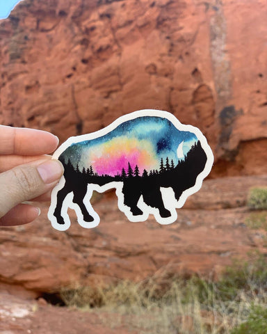 Bison Sticker