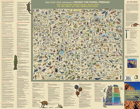 Cruisin' the Fossil Freeway Map: The Ultimate Prehistoric Road Map to the Best of the American West