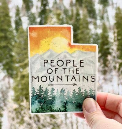 People of the Mountains Sticker - Utah