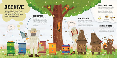 Discovering the Busy World of the Beehive (Happy Fox Books) Board Book Teaches Kids Ages 3-6 about Bees, Exploring a Hive with Each Page, plus Educational Facts and Vocabulary Words