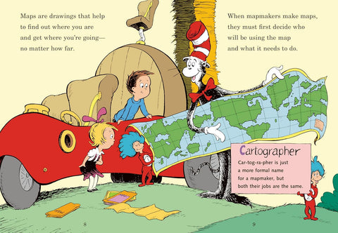 There's a Map on My Lap! All About Maps (The Cat in the Hat's Learning Library)