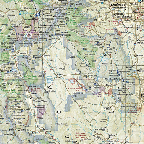 Colorado: National Geographic State Recreation Travel Map and Guide