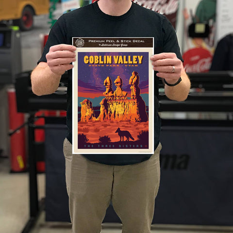 Goblin Valley State Park Utah Three Sisters Wall Decal