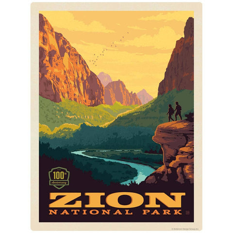 Zion National Park Utah 100th Anniversary Wall Decal