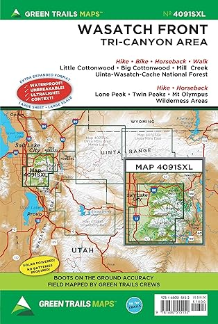 Green Trails Maps: Wasatch Front, UT (4091SXL)