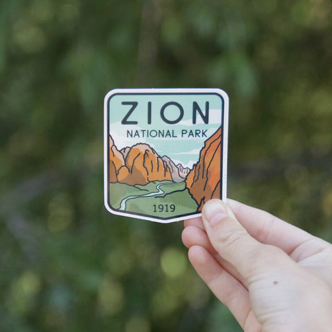 Zion National Park - Vinyl Waterproof Decal Sticker