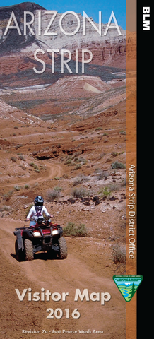 Arizona Strip BLM Visitor Map 2016