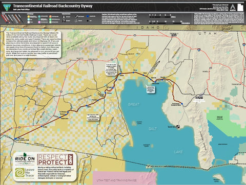 Transcontinental Railroad Backcountry Bayway OHV Trail Map