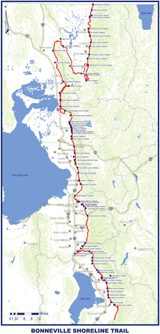 Bonneville Shoreline Trail Map