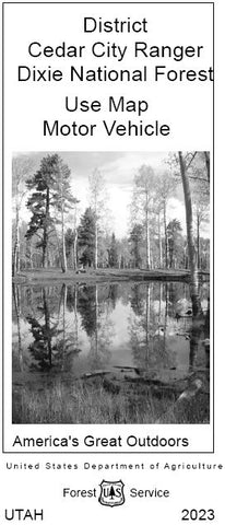 Motor Vehicle Use Map - Cedar City Ranger District, Dixie National Forest