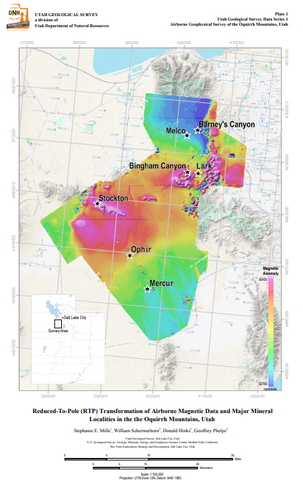 Airborne Geophysical Survey of the Oquirrh Mountains, Utah (DS-1)