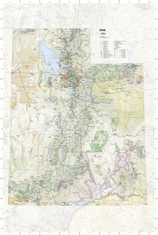 Utah: National Geographic State Recreation Travel Map and Guide