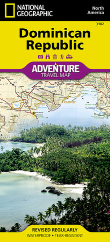 Dominican Republic Adventure Travel Map (3102)