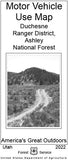 Motor Vehicle Use Map - Duchesne Ranger District, Ashley National Forest