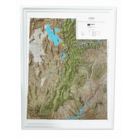Utah NCR Series Raised Relief Map by Hubbard Scientific