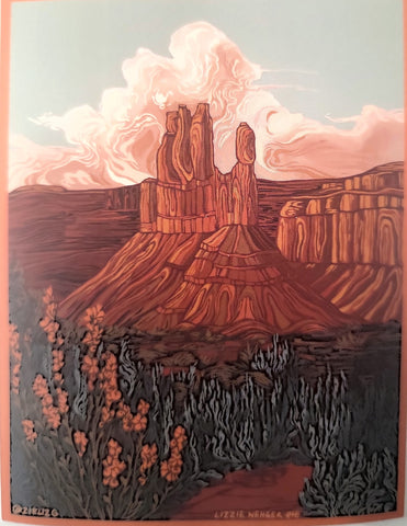 Lizzie Wenger Landscape Sticker