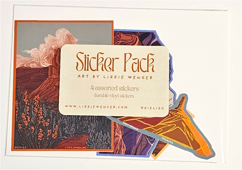 Lizzie Wenger Landscape Sticker