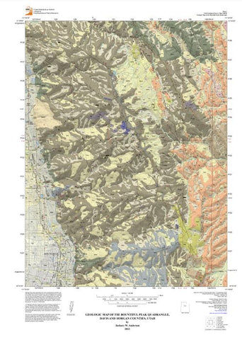 Geologic Map of the Bountiful Peak Quadrangle, Davis and Morgan Counties, Utah (M-298DM)