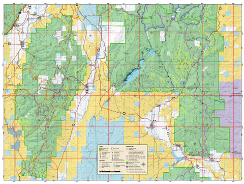 US Forest Service Fillmore Ranger District Travel Map - Monroe and Loa Section