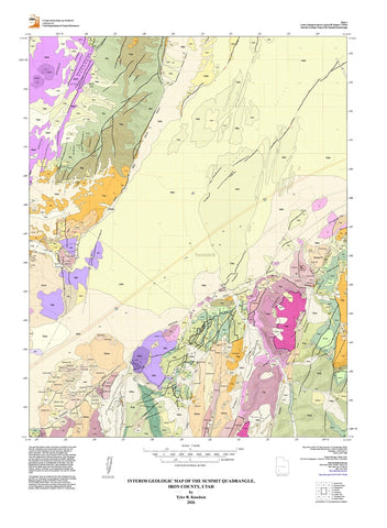 Interim Geologic Map of the Summit Quadrangle, Iron County, Utah (OFR-775DM)