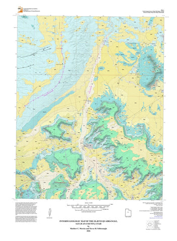 Interim Geologic Map of the Oljeto Quadrangle, San Juan County, Utah (OFR-781DM)