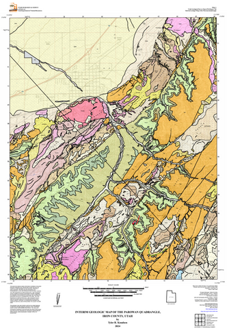 Interim Geologic Map of the Parowan Quadrangle, Iron County, Utah (OFR-764)