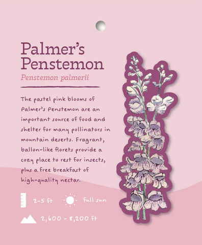 Palmer's Penstemon Sticker and Bite-Sized Field Guide