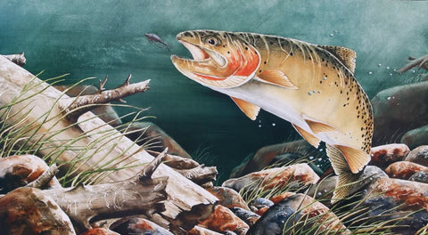 Paul Twitchell- Snake River Cutt Lithograph