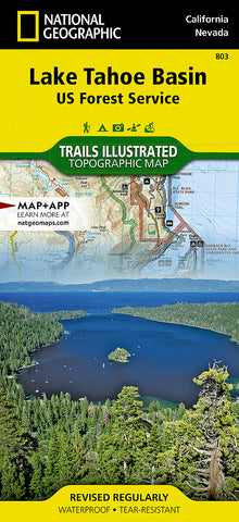 Lake Tahoe Basin Map [US Forest Service] (TI-803)