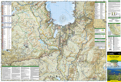Lake Tahoe Basin Map [US Forest Service] (TI-803)