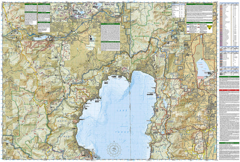 Lake Tahoe Basin Map [US Forest Service] (TI-803)