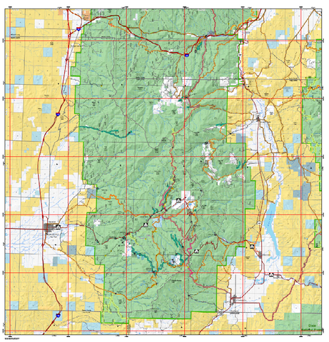 US Forest Service Fillmore Ranger District Travel Map - Beaver Section ...