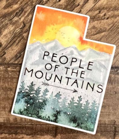 People of the Mountains Sticker - Utah