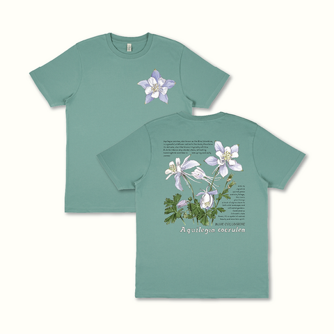 Rewild Design Blue Columbine Shirt